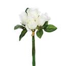 Bouquet of 7 artificial roses White, H.30 cm White