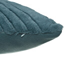 Faux Fur Effect Cushion Teal blue, 45x45 cm Duck blue