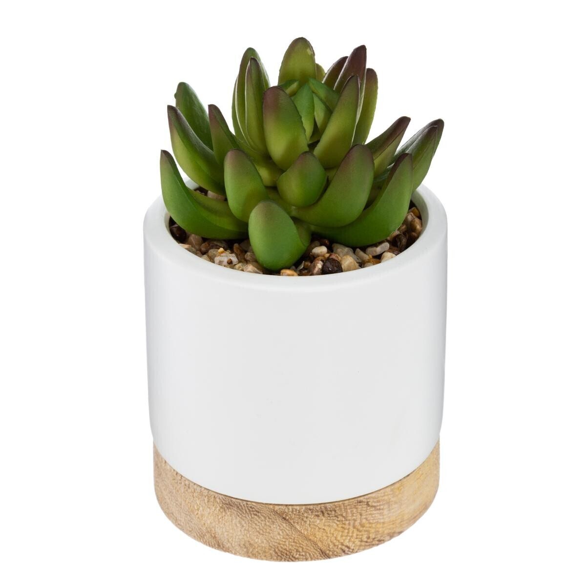 Artificial Succulent Ceramic pot, H.12 cm Model 1