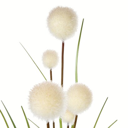 Artificial reed stem ivory white, h.91 cm