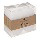 Set of 4 rustic candles "Olia" White, 60g White