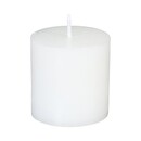 Set of 4 rustic candles "Olia" White, 60g White