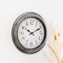 Clock with Moldings "Ilan" D.40 cm Black