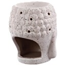 Ceramic Buddha Oil Burner H.11 cm Beige