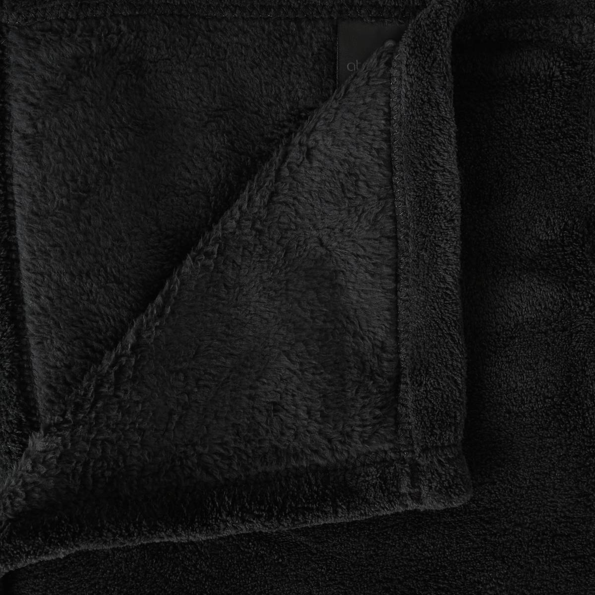 Microfiber Throw Black, 125x150 cm Black