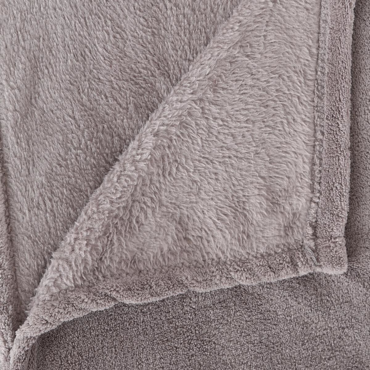 Microfiber Throw Gray, 130x180 cm Grey