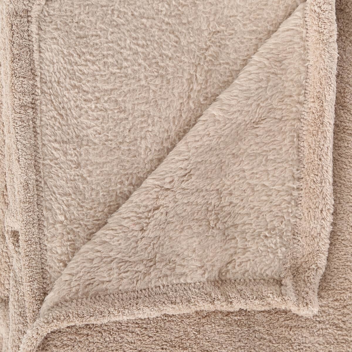 Microfiber Throw Beige, 130x180 cm Beige