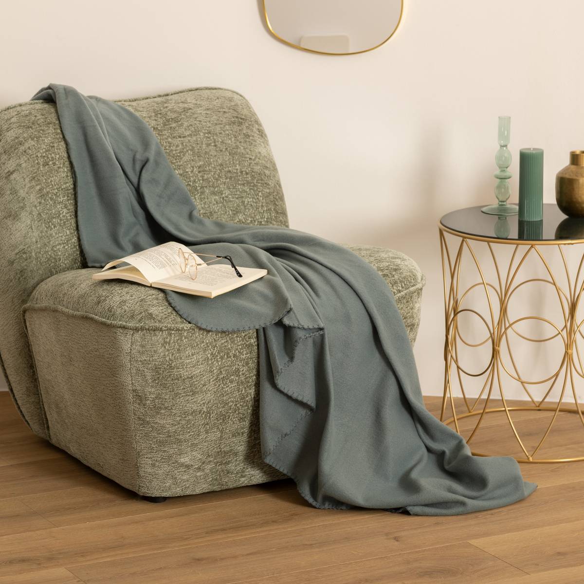 Fleece Blanket Storm Blue, 125x150 cm Storm blue