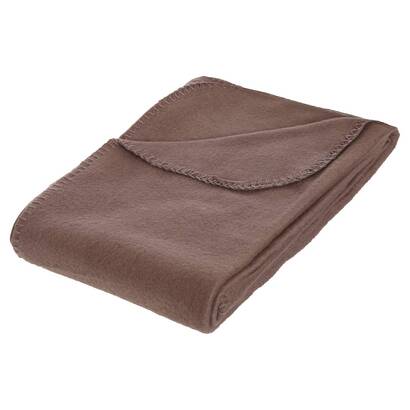 Fleece blanket taupe gray, 125x150 cm