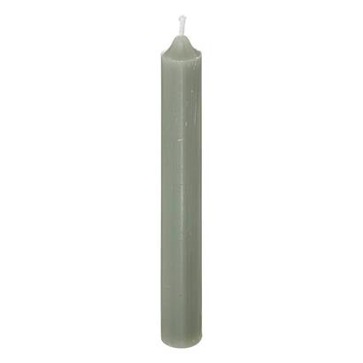 Set of 10 stick candles eucalyptus green, 45g