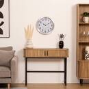 Outdoor Clock "Olga" Silver, D.40 cm Silver