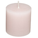 Set of 4 rustic candles "Olia" Light pink, 60g Light pink