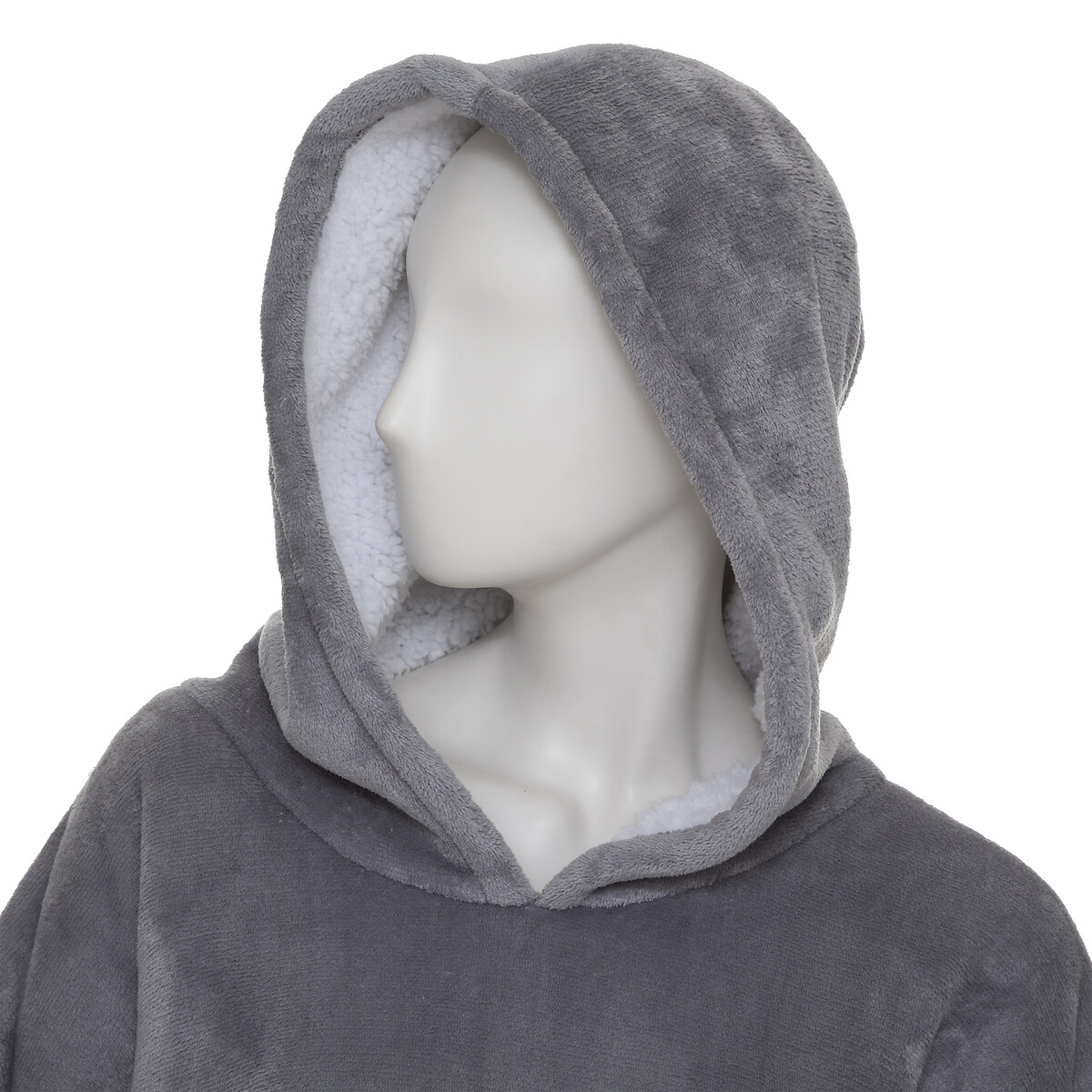 Hooded blanket with sleeves Gray, L-XL Grey