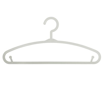 Set of 6 children's hangers gray, plastic