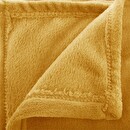 Flannel throw Yellow, 130x180 cm Yellow