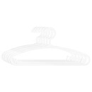 Set of 6 children's hangers White, Plastic White