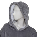 Hooded blanket with sleeves Gray, L-XL Grey