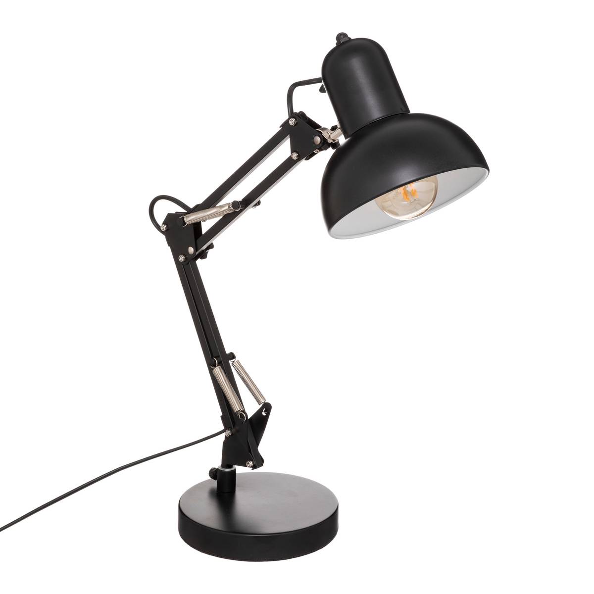 Lamp "Bren" Black metal, H.56 cm Black