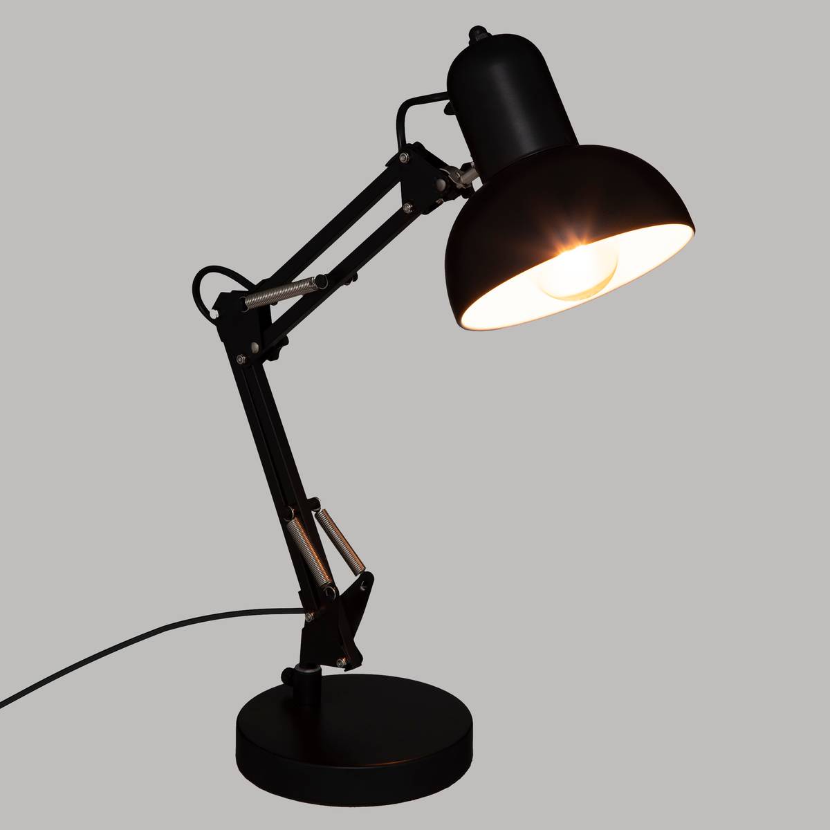 Lamp "Bren" Black metal, H.56 cm Black