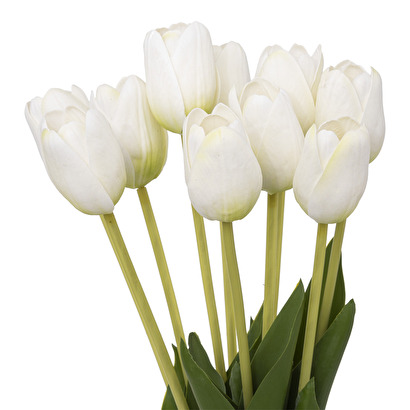 Bouquet of tulips white, h.48 cm