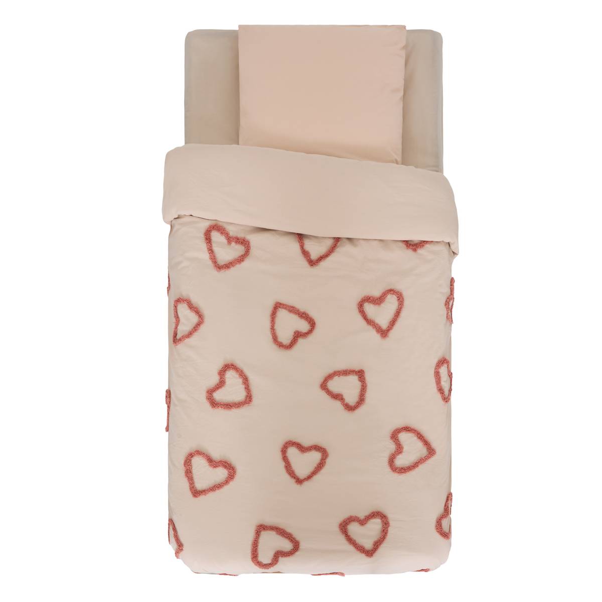 Children's 2-piece bedding set, tufted cotton Pink, 140x200 cm Pink