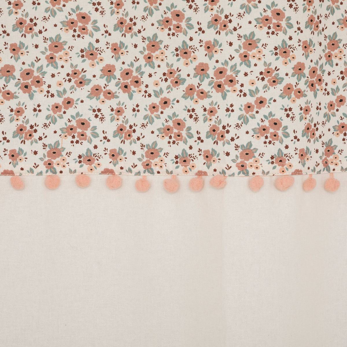Children's Curtain White with flowers, 140x260 cm Multicolored