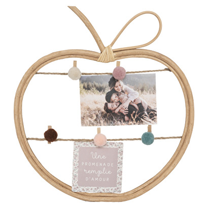 Children's photo frame rattan, 35x30 cm