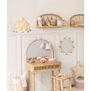 Children's Mirror "Countryside" Rattan, D.38 cm Natural wood