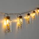 LED Garland 10 Flowers, Battery Beige, L.165 cm Beige