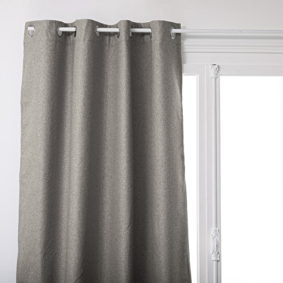 Blackout insulating curtain gray, 140x260 cm