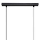 Pendant Light "Jake" Black metal, H.120 cm Black