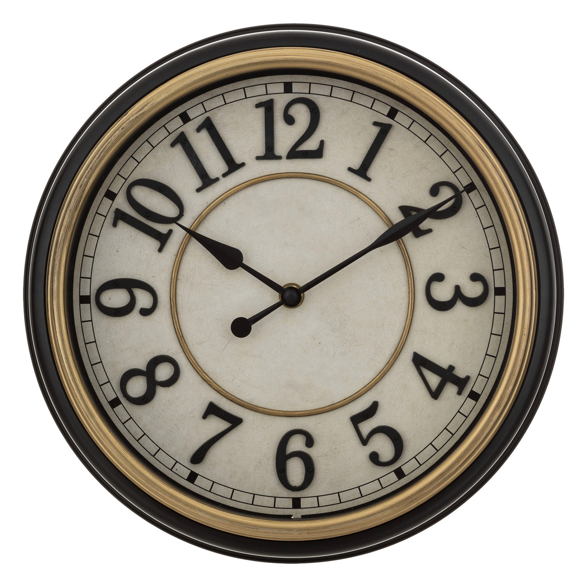 Clock "Nell" Black, Ø 29 cm Black
