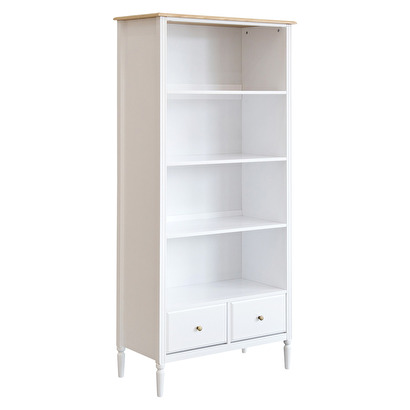 Bookshelf "solen" white, 80x175 cm