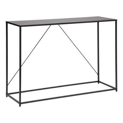 Console "gota", metal, black black metal, l.120 cm
