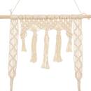 Macrame Wall Shelf Ivory white, 60x80 cm Ivory white