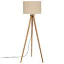 Tripod Floor Lamp 'Olga' Mango tree, H.150 cm Black