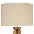 Tripod Floor Lamp 'Olga' Mango tree, H.150 cm Black