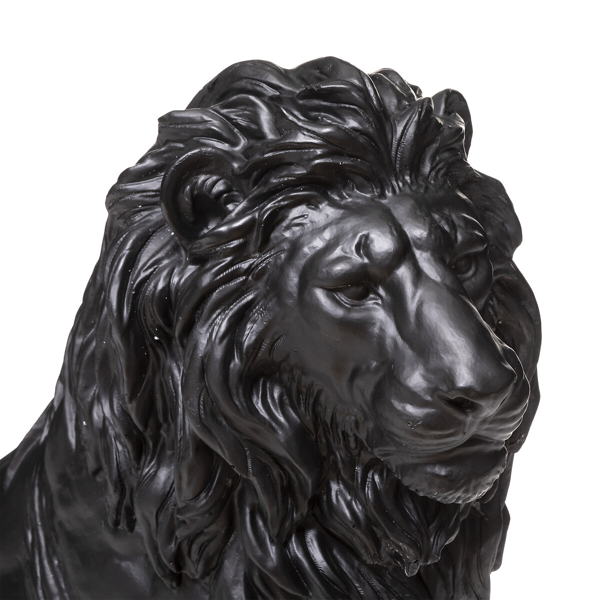 "Lion" Statuette Black, H.80 cm Black