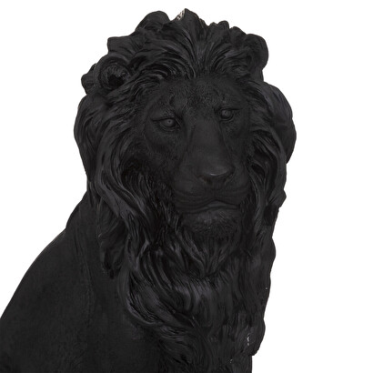 "lion" statuette black, h.52 cm