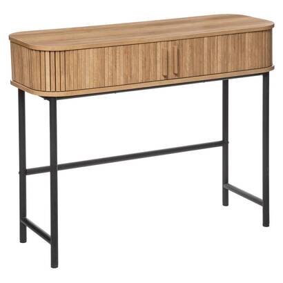 Console 2 doors "colva" oak effect, l.100 cm