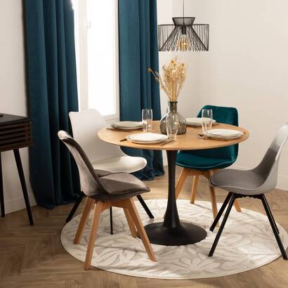 Dining table "elias" oak, d.102 cm