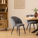 Armchair "Celeste" Corduroy, Grey Grey