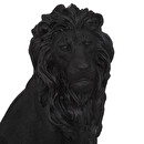 "Lion" Statuette Black, H.52 cm Black