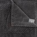 Braided Flannel Throw 125x150 cm Duck blue