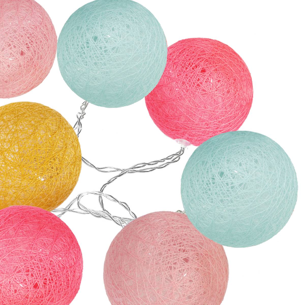 Solar Outdoor String Lights 10 light balls Model 1