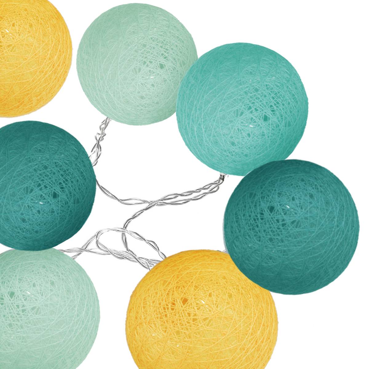 Solar Outdoor String Lights 10 light balls Model 1