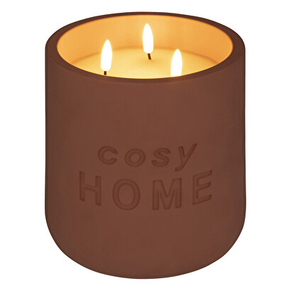 Led candle "cosy" terracotta rose, 3.2kg