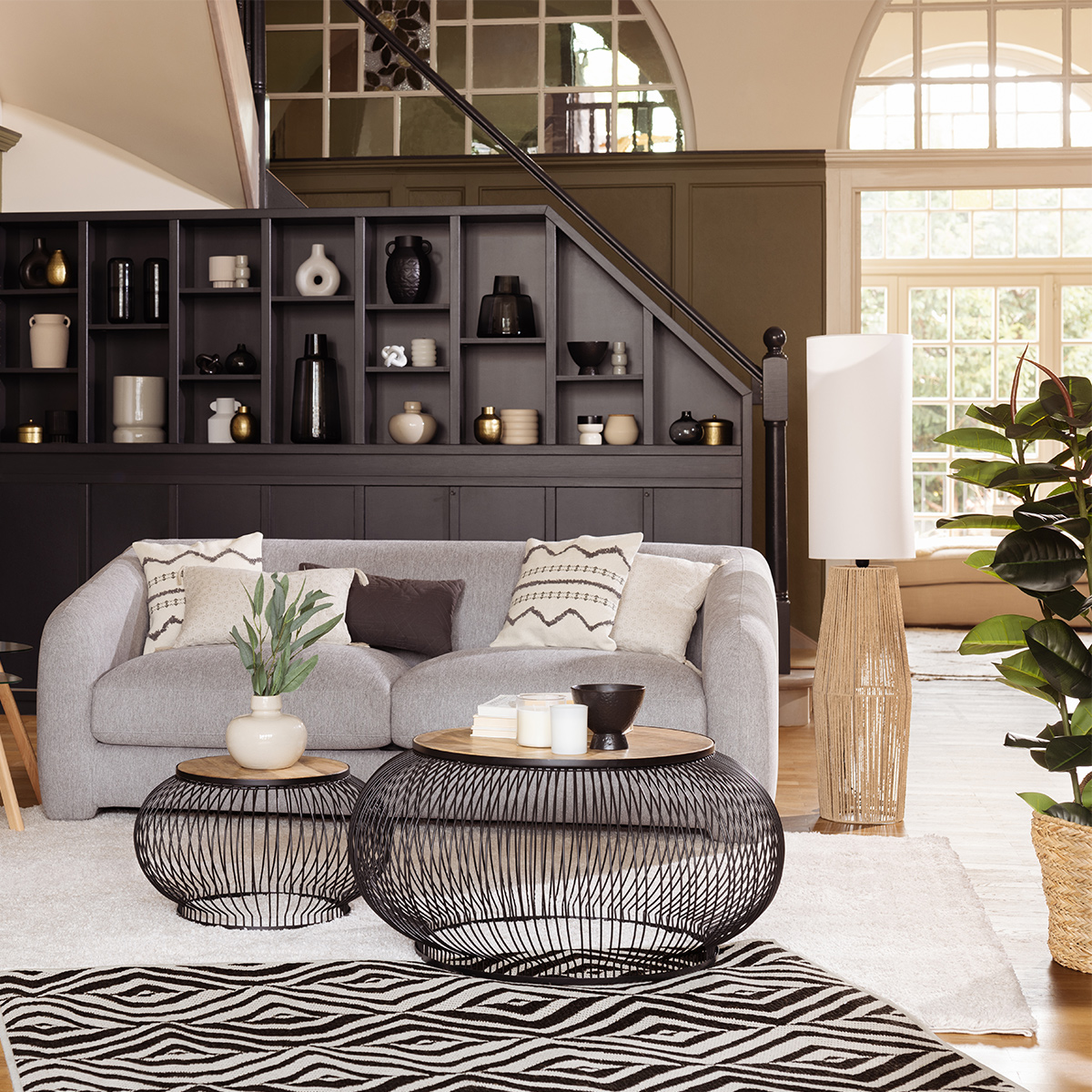 Convertible Sofa "Guppy" 3-seater, Mouse Grey Mouse grey