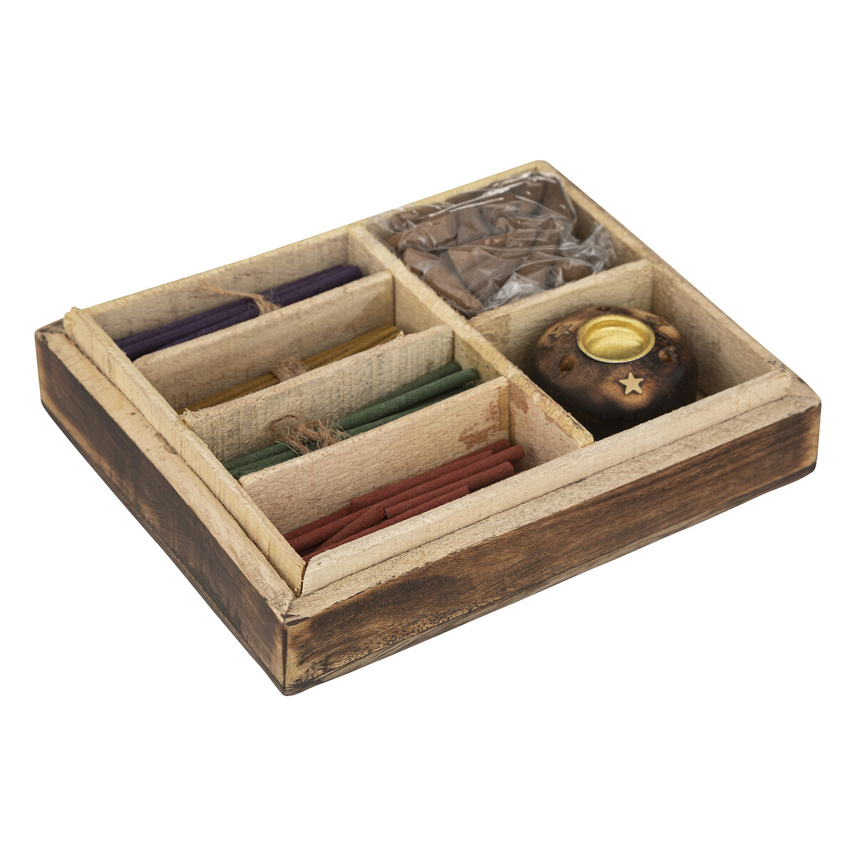 "Taly" Incense Set 25x13 cm Brown