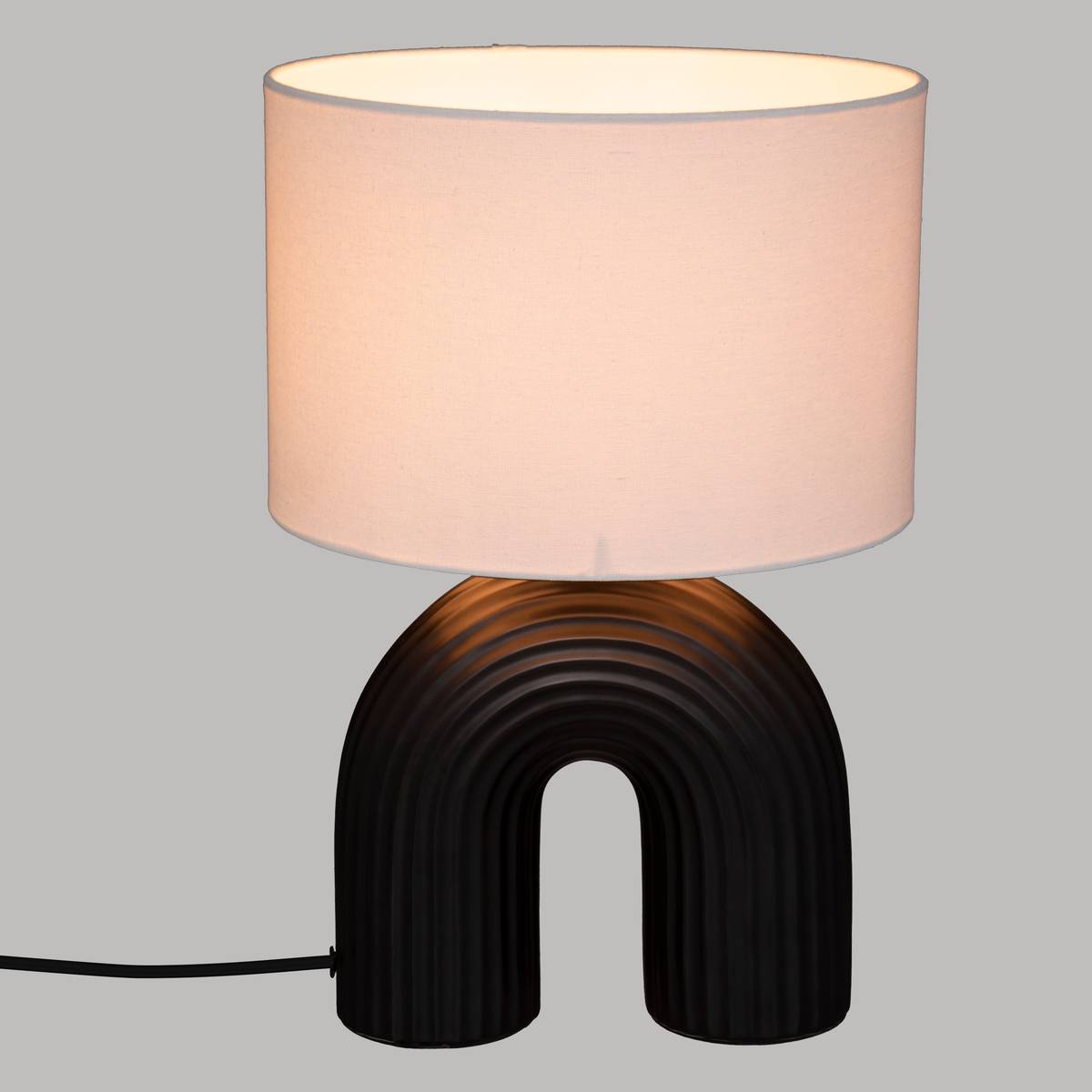 Lamp "Eidel", ceramic Black, 40.5 cm Black